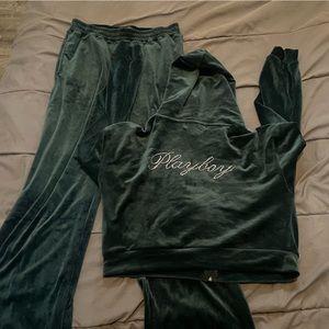 Playboy valour green track suit